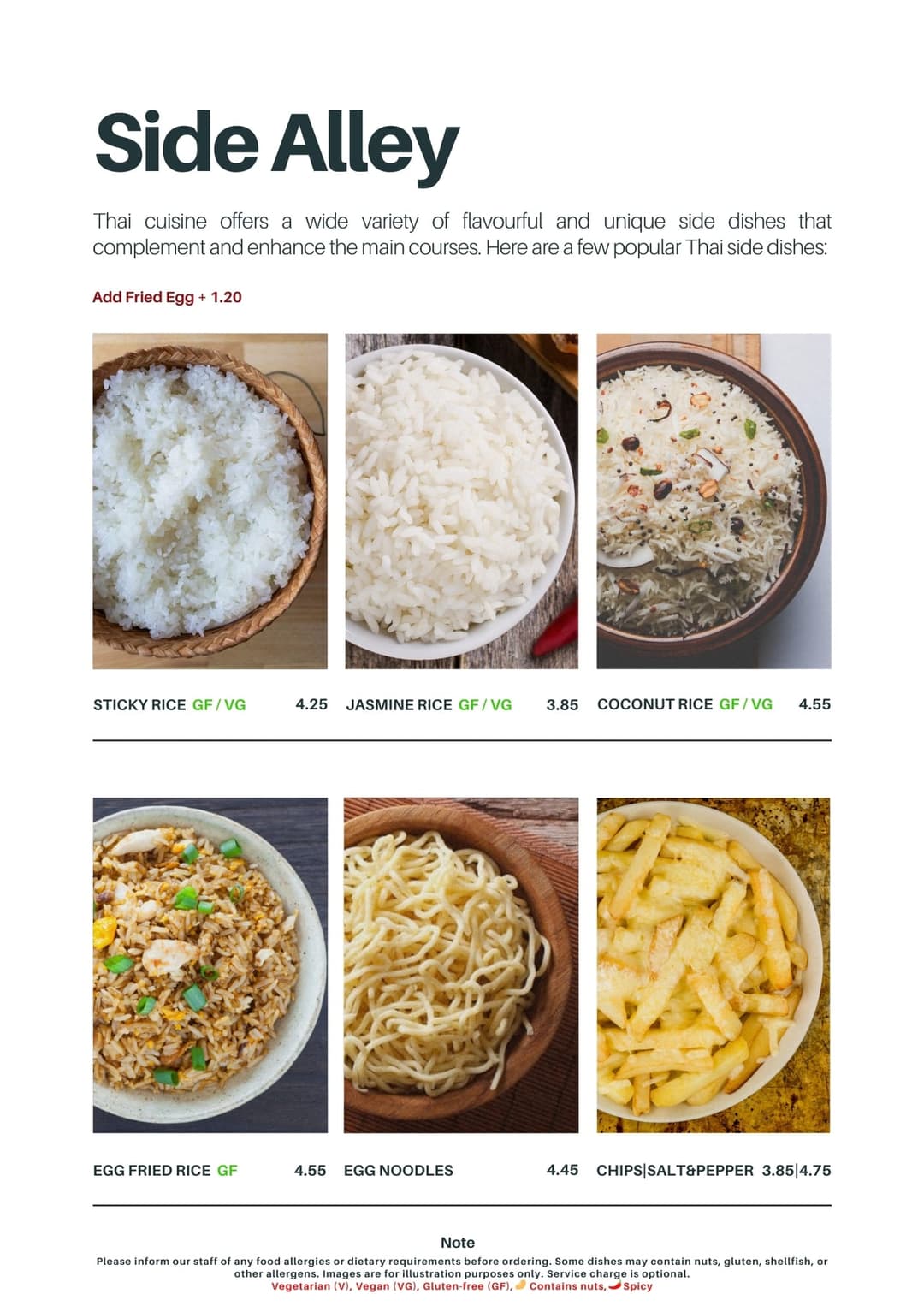 An à La Carte page 7